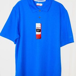 NWT Mens Sz L Blue Polo by GrandSlam